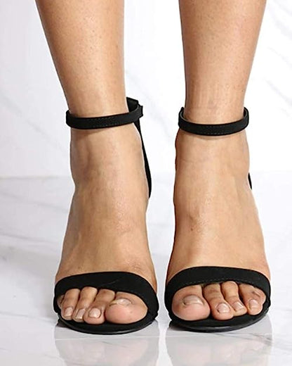 Hannah-1 Rear Zipper Heel Sandals
