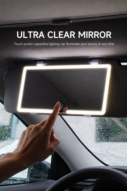 GlowVisor™ LED Makeup Mirror 🚗💡 Flawless Anywhere