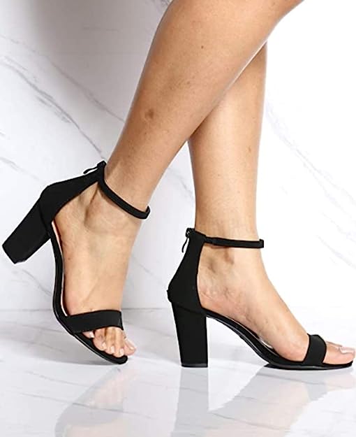 Hannah-1 Rear Zipper Heel Sandals