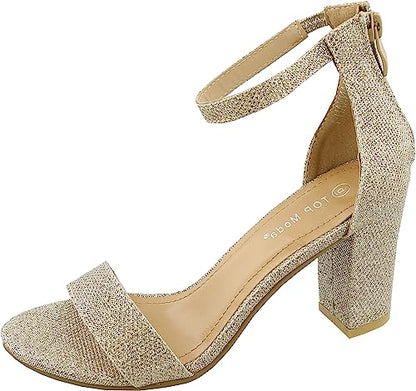 Hannah-1 Rear Zipper Heel Sandals