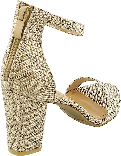 Hannah-1 Rear Zipper Heel Sandals