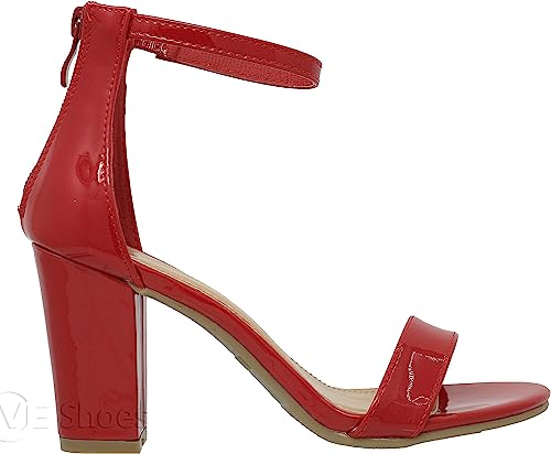 Hannah-1 Rear Zipper Heel Sandals