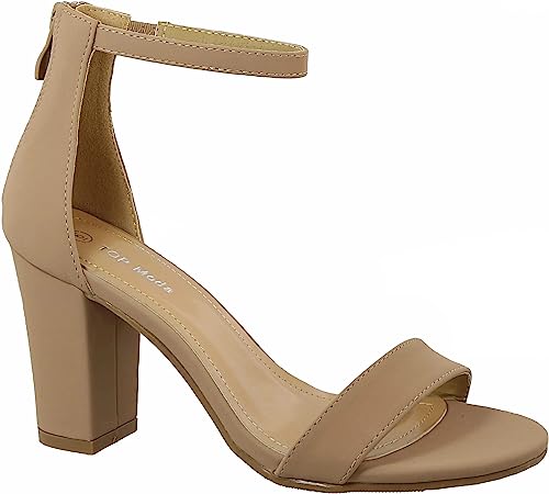 Hannah-1 Rear Zipper Heel Sandals