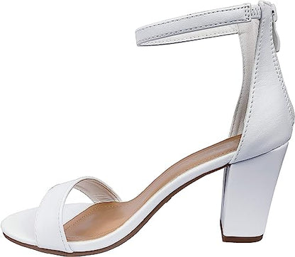 Hannah-1 Rear Zipper Heel Sandals