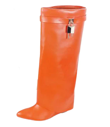 Mutto-01 Women's Knee High Pointed Toe Faux Leather Boots By Liliana