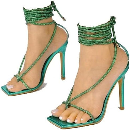 Rivia Women's Open-Toe Sexy High Heel Sandals
