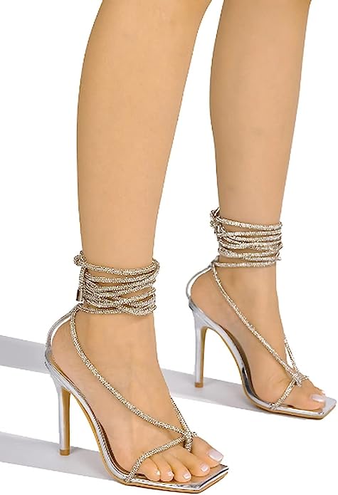 Rivia Women's Open-Toe Sexy High Heel Sandals