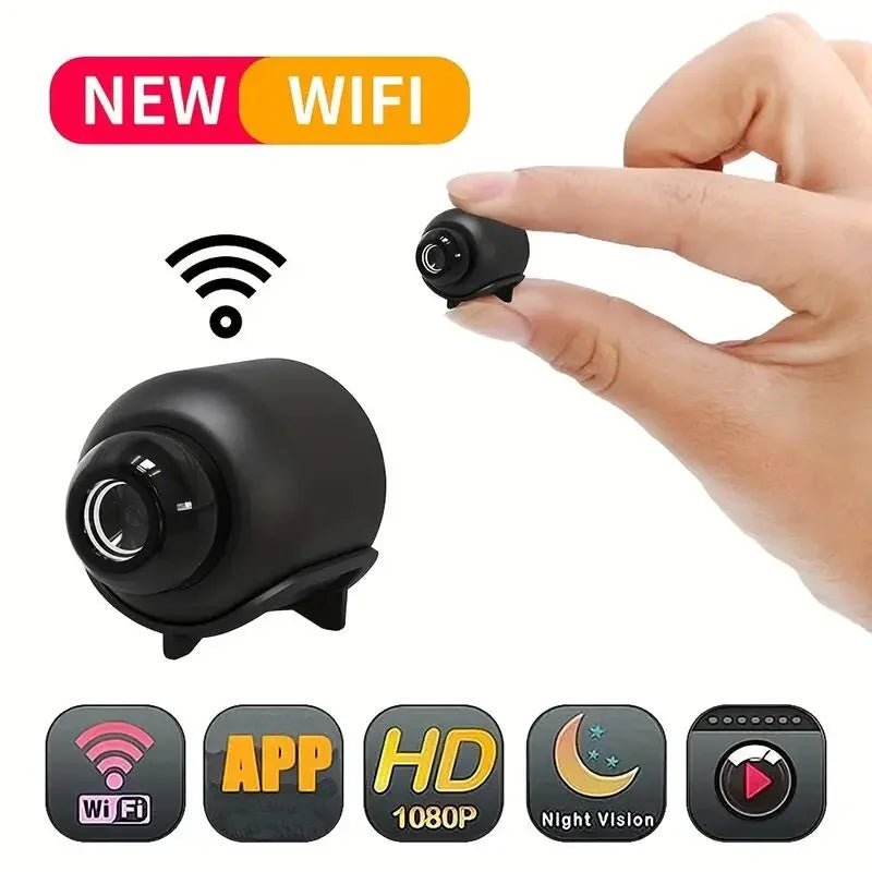 Smart Home Security Camera Small CCTV Night Vision Motion Detection Alarm Monitor