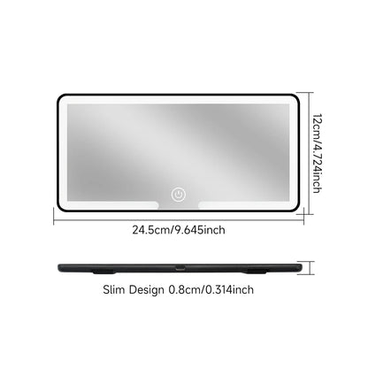 GlowVisor™ LED Makeup Mirror 🚗💡 Flawless Anywhere