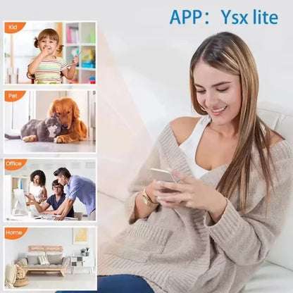 Smart Home Security Camera Small CCTV Night Vision Motion Detection Alarm Monitor