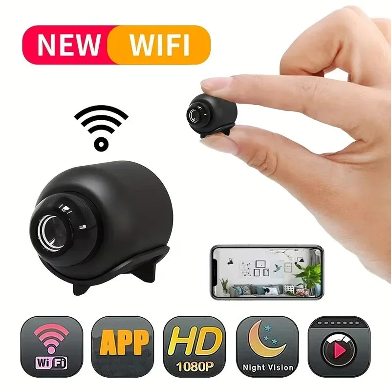 Smart Home Security Camera Small CCTV Night Vision Motion Detection Alarm Monitor