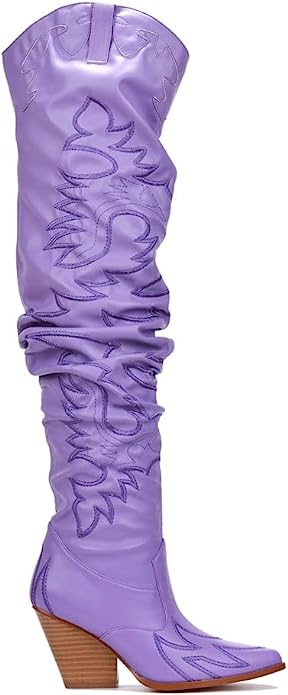 Kelsey-30 - Cape Robbin Cowboy Fashion Western Pointy Over The Knee Thigh High Boots