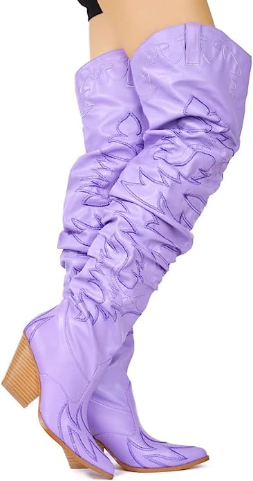 Kelsey-30 - Cape Robbin Cowboy Fashion Western Pointy Over The Knee Thigh High Boots