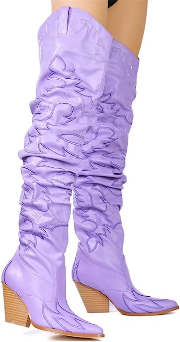 Kelsey-30 - Cape Robbin Cowboy Fashion Western Pointy Over The Knee Thigh High Boots