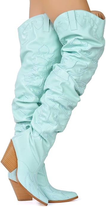 Kelsey-30 - Cape Robbin Cowboy Fashion Western Pointy Over The Knee Thigh High Boots