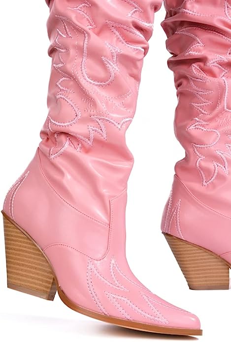 Kelsey-30 - Cape Robbin Cowboy Fashion Western Pointy Over The Knee Thigh High Boots