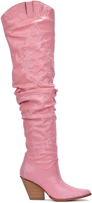 Kelsey-30 - Cape Robbin Cowboy Fashion Western Pointy Over The Knee Thigh High Boots