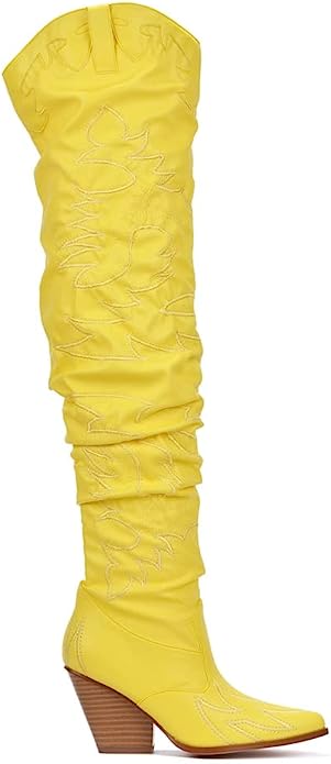 Kelsey-30 - Cape Robbin Cowboy Fashion Western Pointy Over The Knee Thigh High Boots
