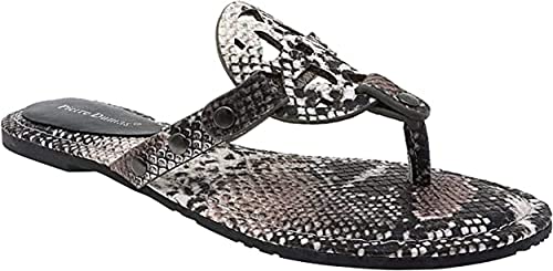 Limit-20 (21040) - Pierre Dumas Trending Vegan Leather Flat Slip On Fashion Sandals