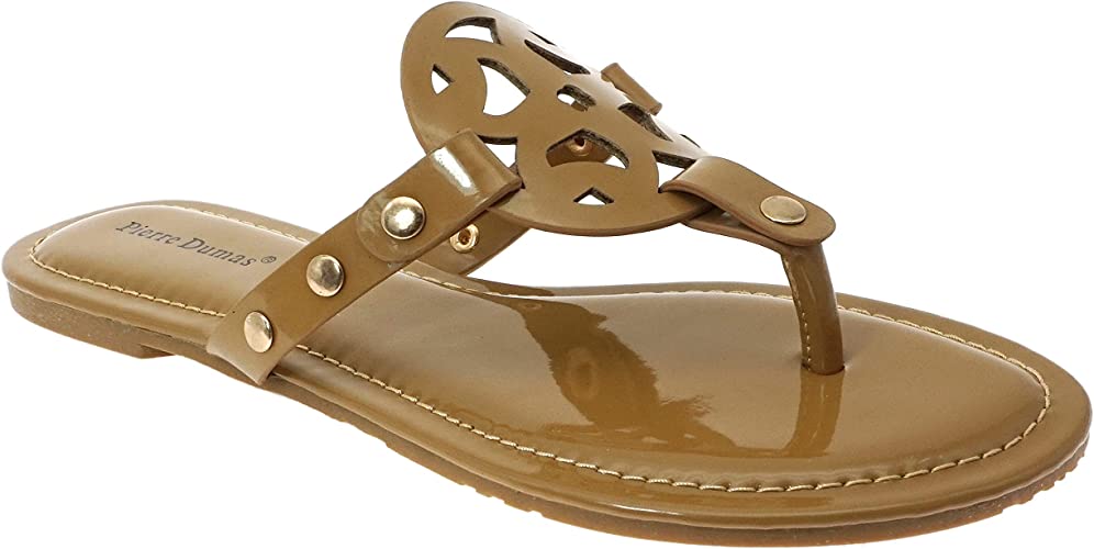 Limit-20 (21040) - Pierre Dumas Trending Vegan Leather Flat Slip On Fashion Sandals